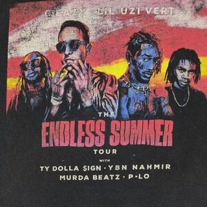 G-Eazy Lil Uzi Vert Endless Summer Tour 2018 T-Shirt Mens Fits Like Medium Black